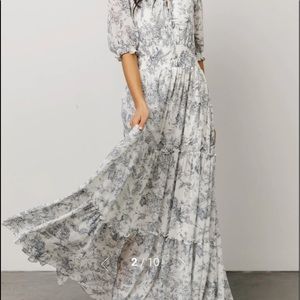 Baltic born Alice smocked dress blue